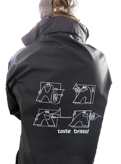Raincoat “Brass” (XL), black