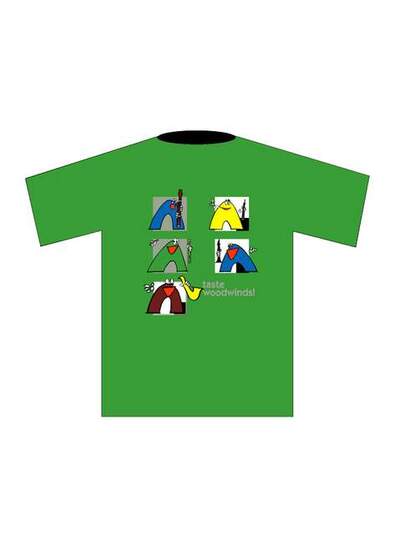 T-Shirt “Woodwinds” (XXL), green