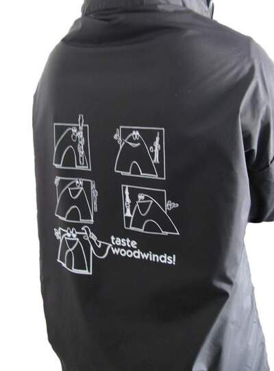 Raincoat “Woodwinds” (XL), black