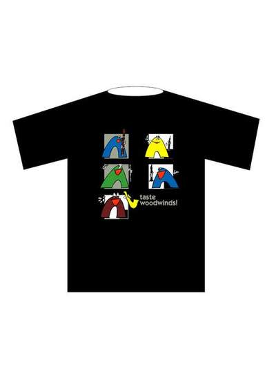 T-Shirt “Woodwinds” (XXL), black