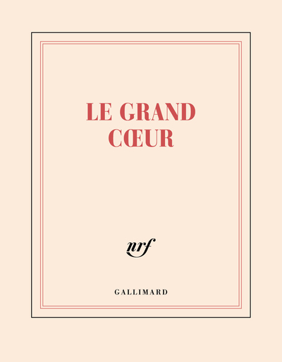 Carnet carré “Le grand Coeur” (papeterie)
