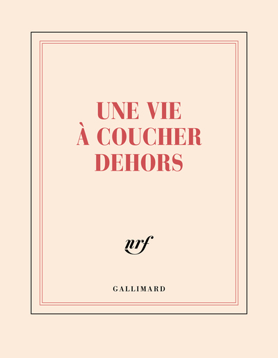 Carnet carré “Une vie à coucher dehors” (papeterie)