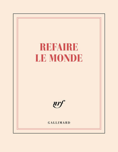 Carnet carré “Refaire le monde” (papeterie)