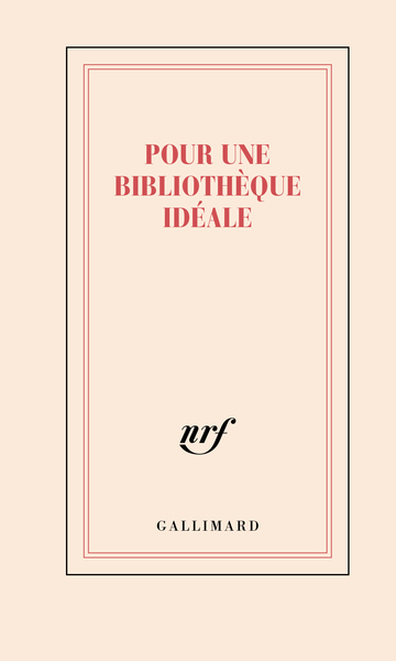 Carnet “Pour une bibliothèque idéale” (papeterie)