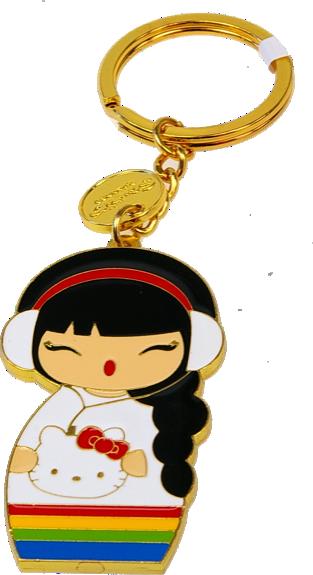 Porte-clés Hello Kitty Gigi (lot de 6)