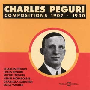 CHARLES PEGURI COMPOSITIONS 1907 1930 ANTHOLOGIE ACCORDEON SUR CD AUDIO