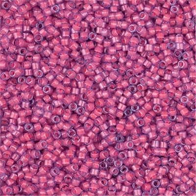 TUBE Luminous Pink Taffy 11/0 Miyuki Delica Bead   approx 7 gr