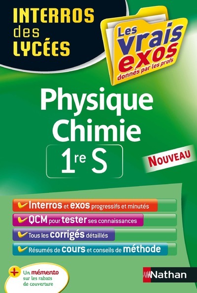 Interros des Lycées Physique Chimie 1re S