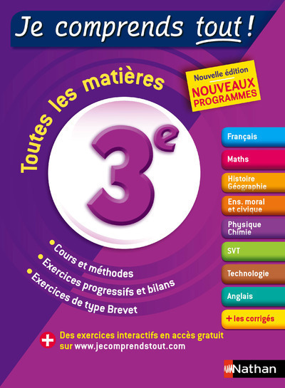 Je comprends tout – Tout en un 3ème