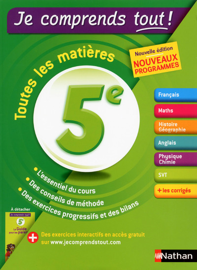 Je comprends tout – Tout en un 5ème