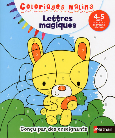 Lettres magiques MS 4/5 ans – Coloriages malins
