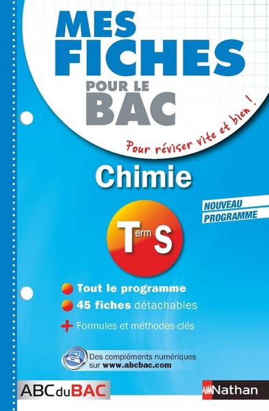 Mes fiches ABC du BAC Chimie Term S