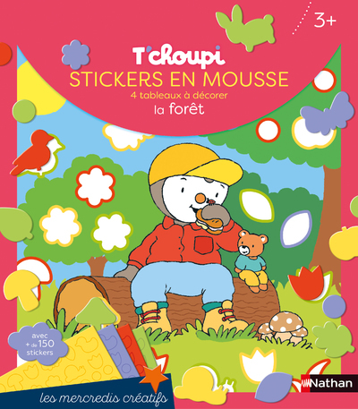 T’choupi stickers en mousse la forêt