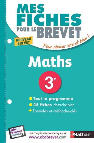 Mes Fiches ABC du Brevet Mathématiques 3e – numéro2