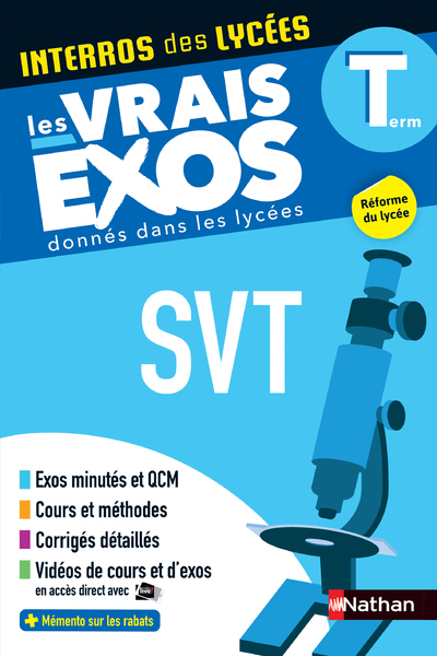 Interros des Lycées – Sciences de la vie et de la terre – Terminale