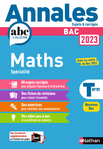 Annales BAC 2023 Maths Terminale – Corrigé