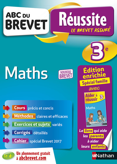 ABC du Brevet Réussite MathS 3E – Spécial famille