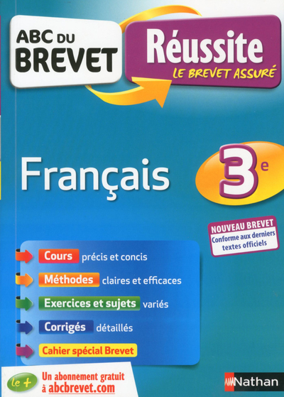 ABC Réussite Brevet Français – 3ème – Nouveau brevet