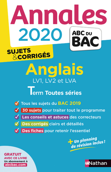 Annales Bac 2020 Anglais Term toutes séries – Sujets & corrigé