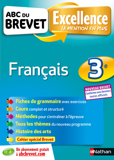 ABC Excellence Brevet Français 3e – Nouveau brevet