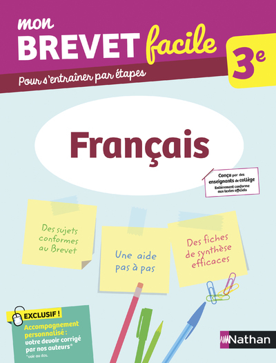 Mon Brevet facile – Français 3e