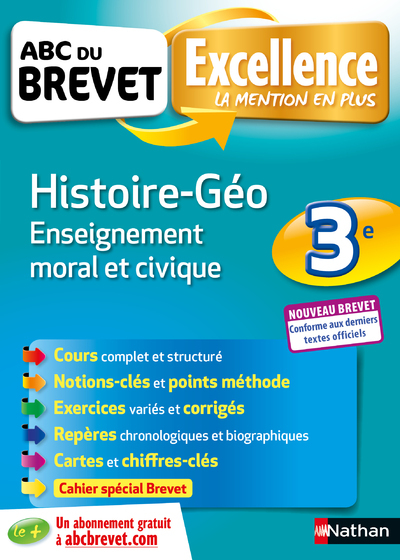 ABC Excellence Brevet Histoire-Géographie – Enseignement Moral et Civique 3e