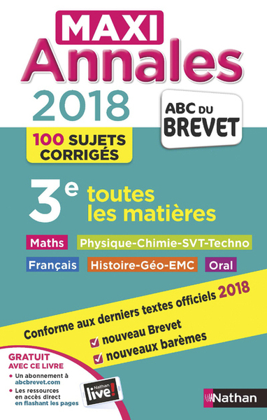Maxi Annales Brevet 2018 NE