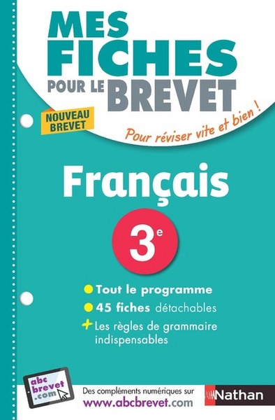 Mes Fiches ABC du Brevet Français 3e – NE
