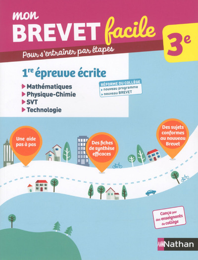 Mon brevet facile – Epreuve de Mats – Physique Chimie – SVT Technologie 3e