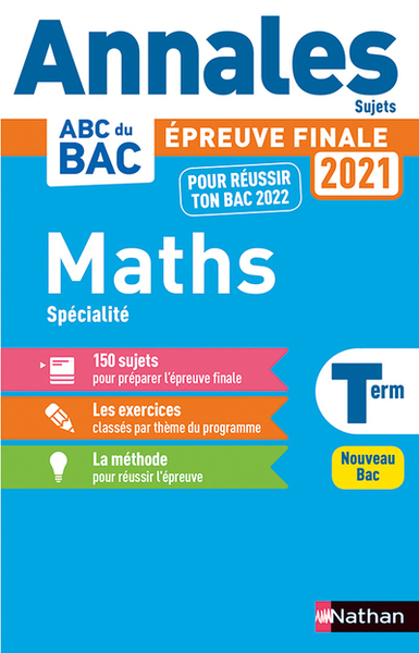 Annales BAC 2021 Maths Term – Non Corrigé