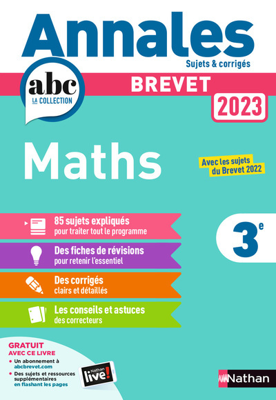 Annales Brevet 2023 Maths – Corrigés