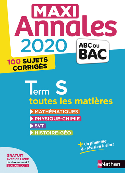 Maxi Annales Bac 2020 – Terminale S
