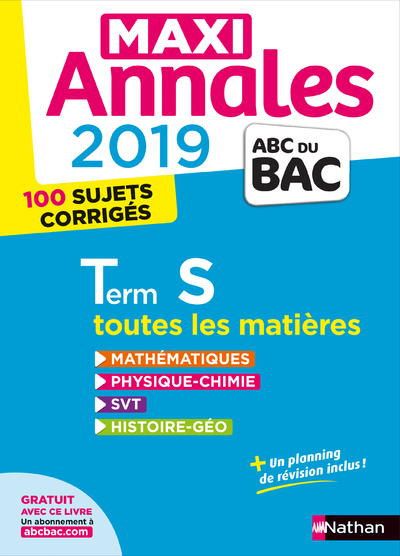 Maxi Annales Bac 2019 – Term S