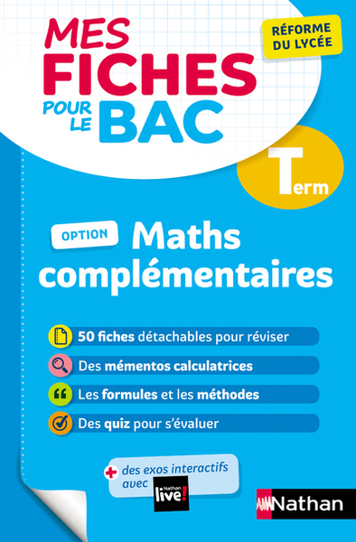 Mes fiches pour le bac – Maths complémentaires Term