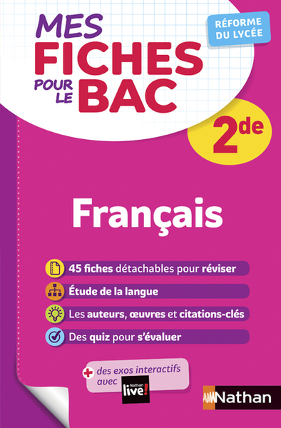 Mes fiches pour le BAC-Français 2de