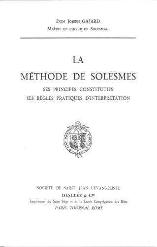La méthode de solesmes