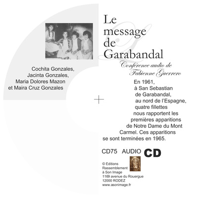Le message de Garabandal – CD enseignement audio – CD75