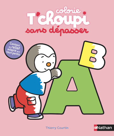 Colorie T’choupi sans dépasser (Les lettres)