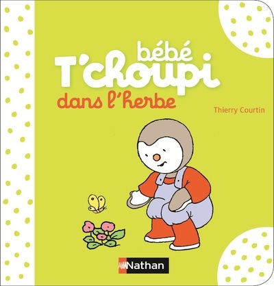 Bébé T’choupi dans l’herbe