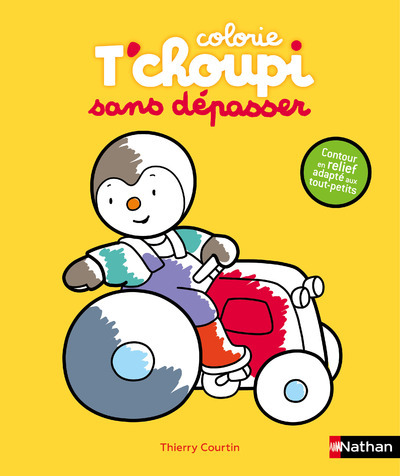 Colorie T’choupi sans dépasser (Tracteur)