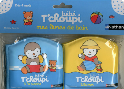 A la mer – A la piscine – Bébé T’choupi mes livres de bain