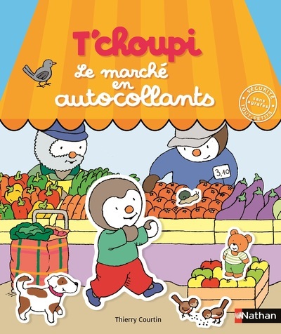 T’choupi – Le marché en autocollants