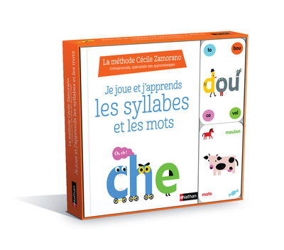 Coffret Je joue et j’apprends les syllabes et les mots – La méthode Cécile Zamorano