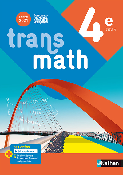 Transmath Mathématiques 4e – Manuel élève 2021