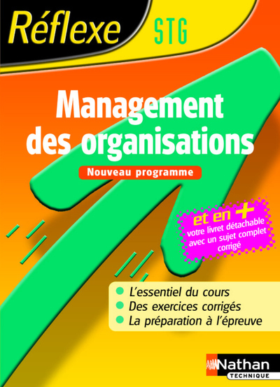 MANAGEMENT DES ORAGNISATIONS STG REFLEXE N089