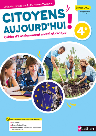 Citoyens aujourd’hui EMC-4e-Cahier Elève-2022