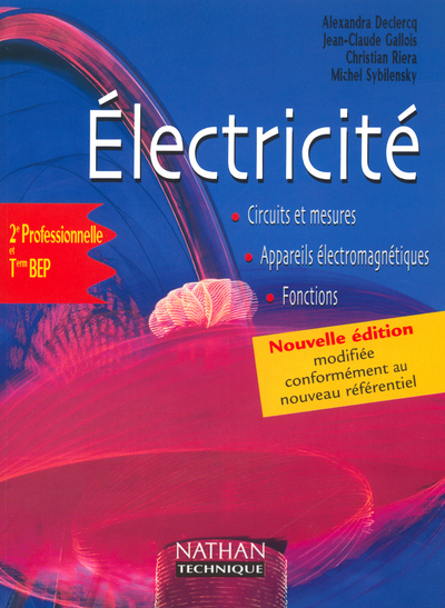 Electricité BEP Livre de l’élève Livre de l’élève
