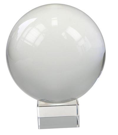 Boule de cristal 10 cm avec support
