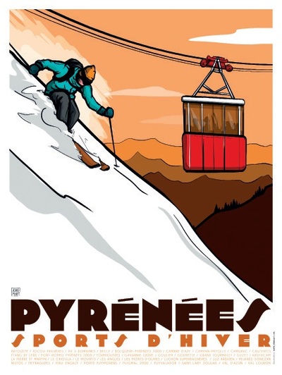 Affiche : Pyrénées sports d’hiver