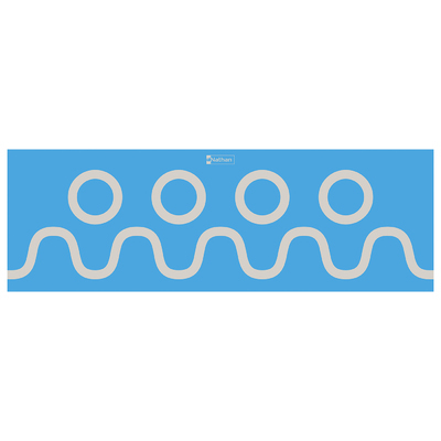 Premiers gestes graphiques muraux – Les vagues